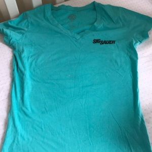 Sig Sauer Women’s Teal Shirt - Size L (fits S)